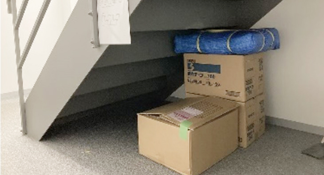 非常用備品設置例（神戸みなと倉庫）